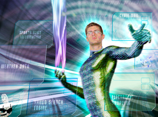 Every corner of Royce's strange, futuristic cyberzone is right there at his fingertips.